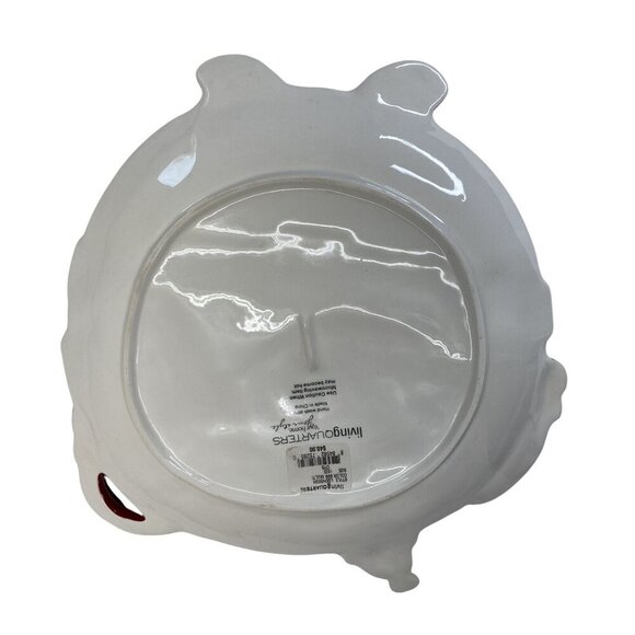 Ceramic Santa Claus Holiday Plate 11" By Living Quarters Serving Platter - Picture 4 of 6